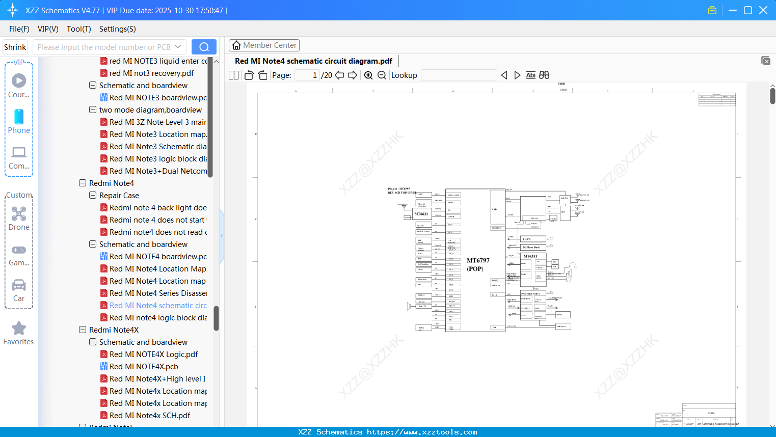Xiaomi Redmi Note4 Schematic Circuit Diagram